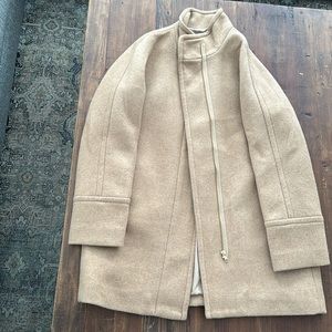 J Crew Factory City Tan Coat Size 12